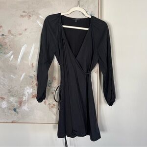 J. Crew Black Wrap Dresss